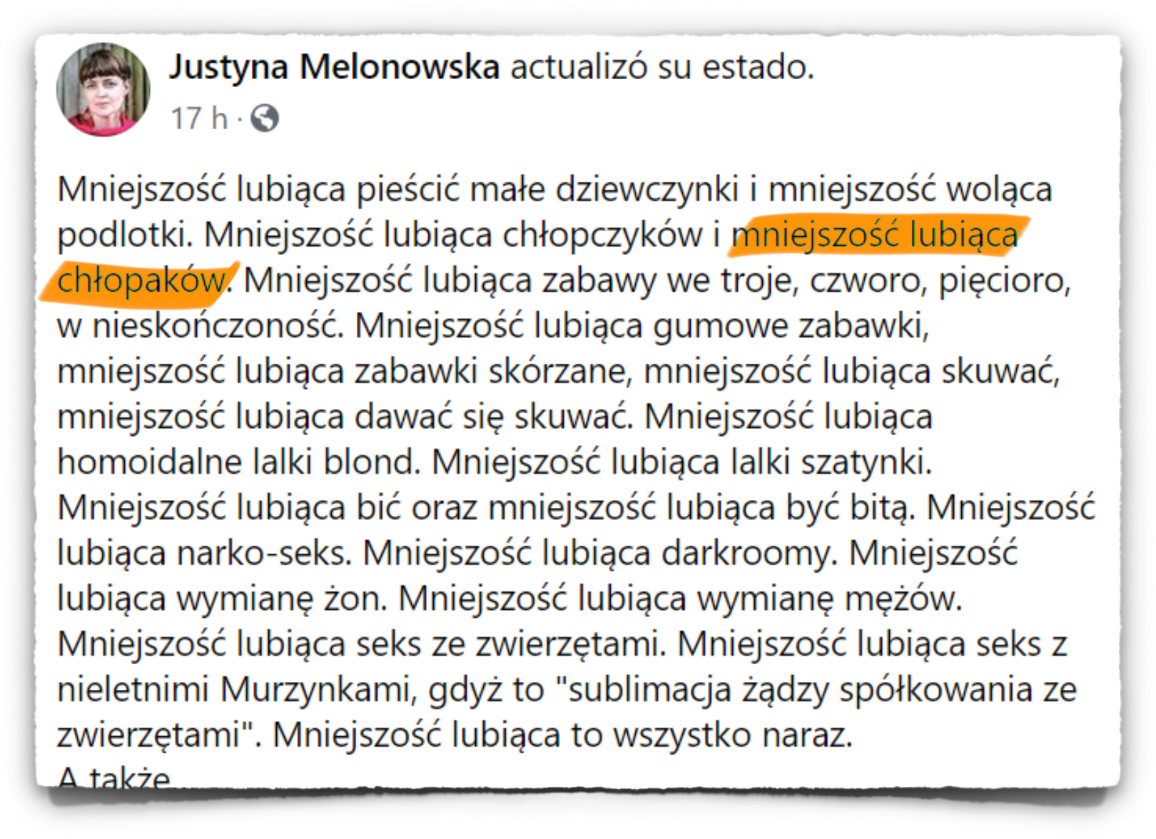 Wolność dla wszystkich, tylko nie „inkluzytorów”